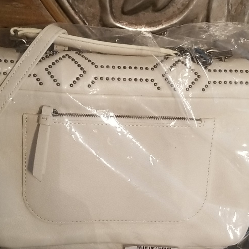 Aimee Kestenberg White Studded Shoulder Bag - Picture 7 of 16